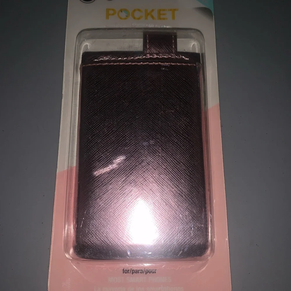 Rose Gold Sticker Pocket Phone Sleeve